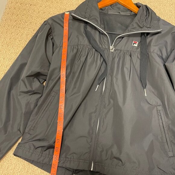 FILA Windbreaker Jacket Black - Picture 9 of 11